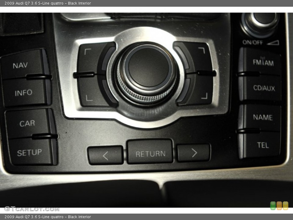 Black Interior Controls for the 2009 Audi Q7 3.6 S-Line quattro #52594664