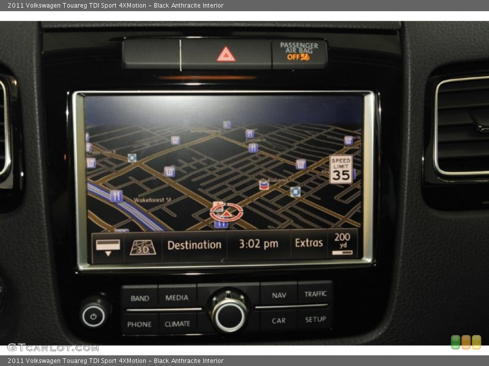 Black Anthracite Interior Navigation for the 2011 Volkswagen Touareg TDI Sport 4XMotion #52597286