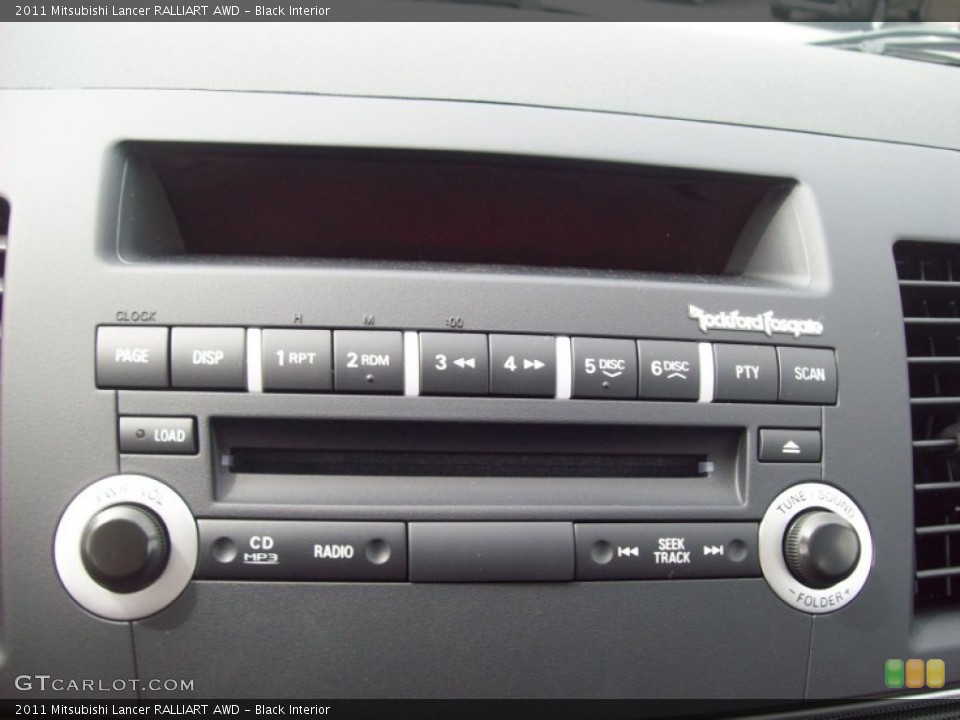 Black Interior Controls for the 2011 Mitsubishi Lancer RALLIART AWD #52599833