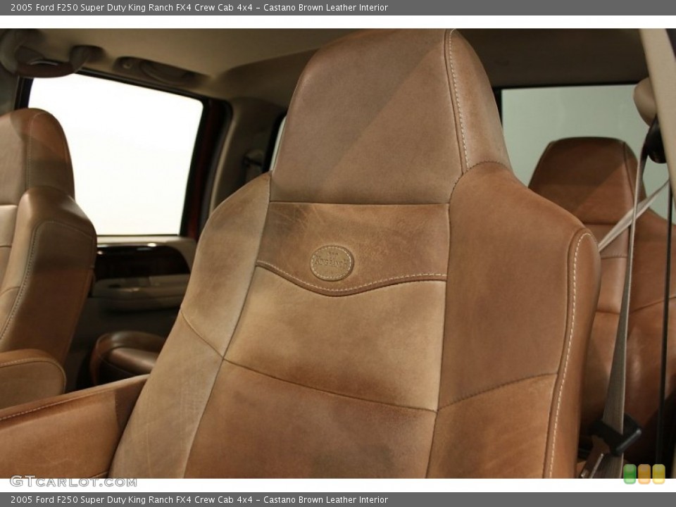 Castano Brown Leather Interior Photo for the 2005 Ford F250 Super Duty King Ranch FX4 Crew Cab 4x4 #52601555