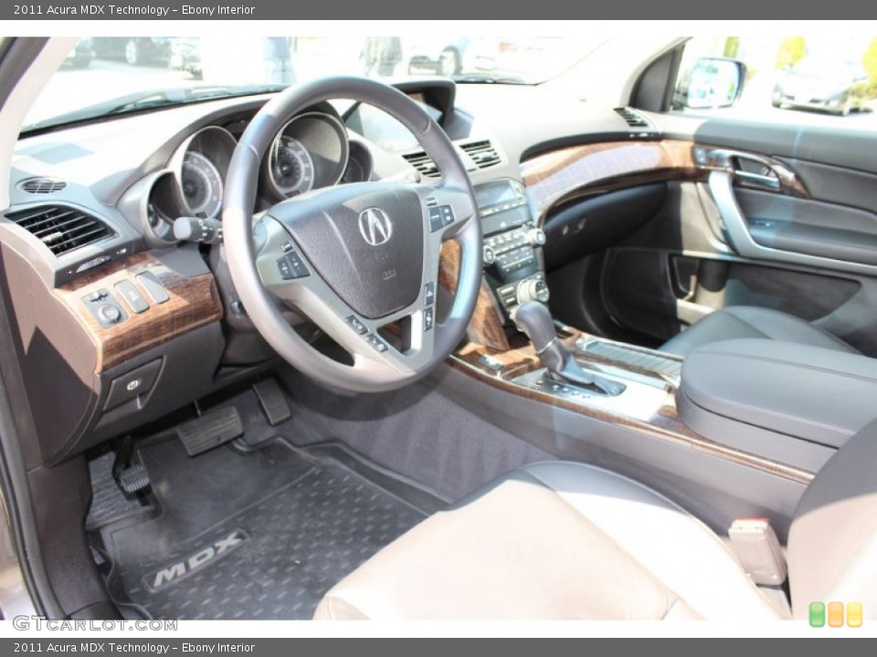 Ebony Interior Prime Interior for the 2011 Acura MDX Technology #52602308
