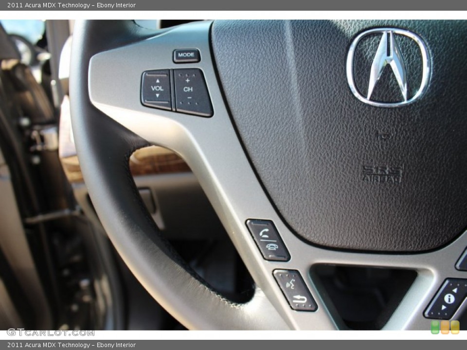 Ebony Interior Controls for the 2011 Acura MDX Technology #52602386