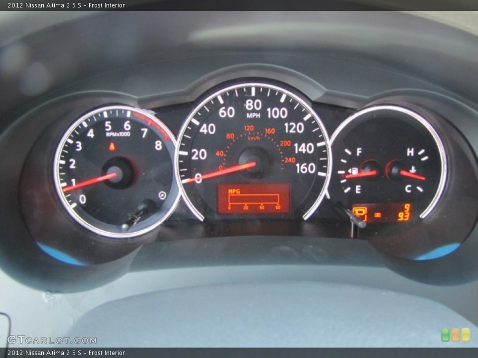 Frost Interior Gauges for the 2012 Nissan Altima 2.5 S #52604208