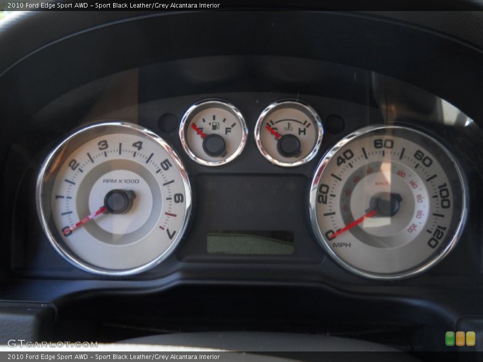 Sport Black Leather/Grey Alcantara Interior Gauges for the 2010 Ford Edge Sport AWD #52605128