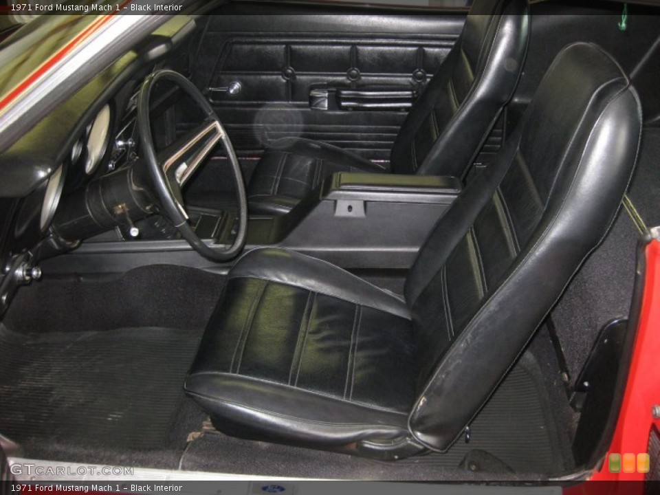 Black Interior Photo for the 1971 Ford Mustang Mach 1 #52605941