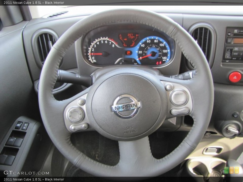 Black Interior Steering Wheel for the 2011 Nissan Cube 1.8 SL #52605944