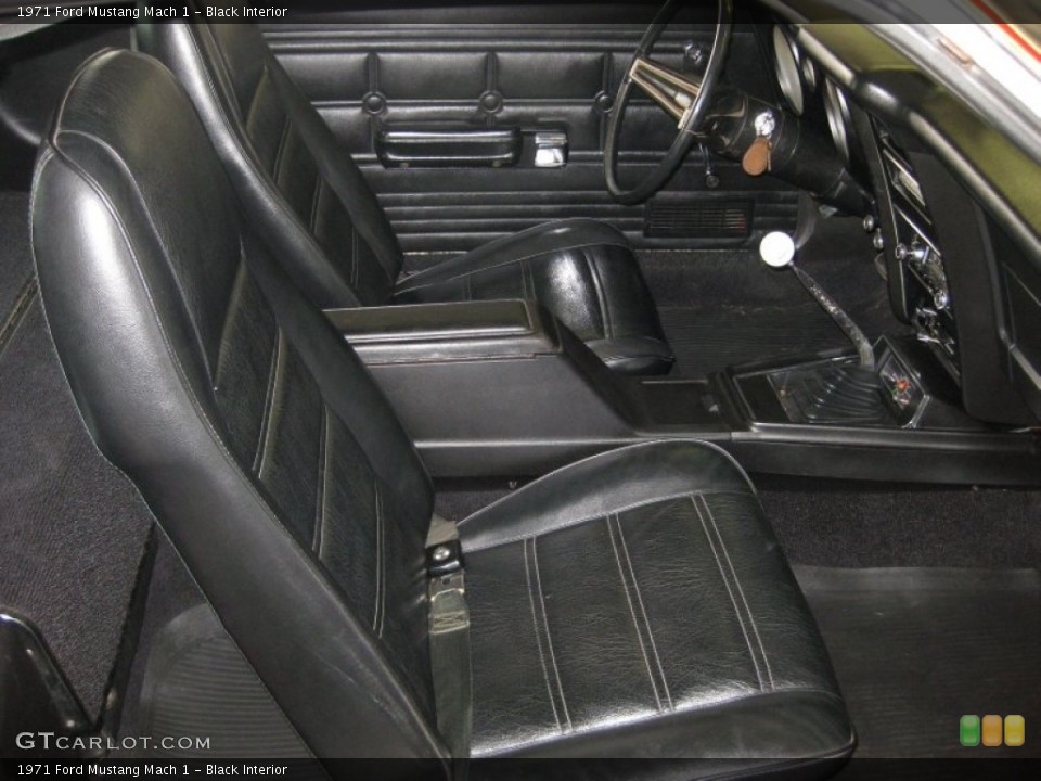 Black Interior Photo for the 1971 Ford Mustang Mach 1 #52605995