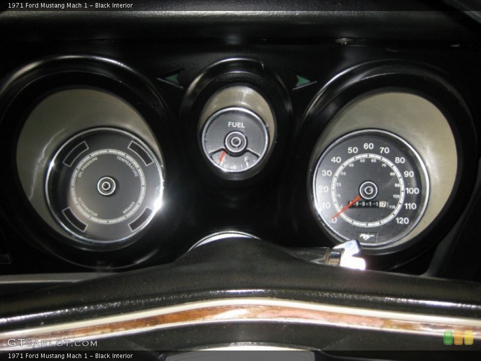 Black Interior Gauges for the 1971 Ford Mustang Mach 1 #52606088