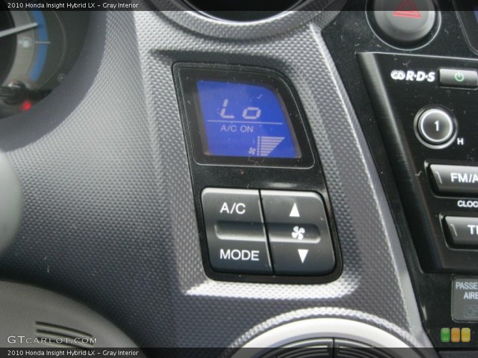 Gray Interior Controls for the 2010 Honda Insight Hybrid LX #52607003