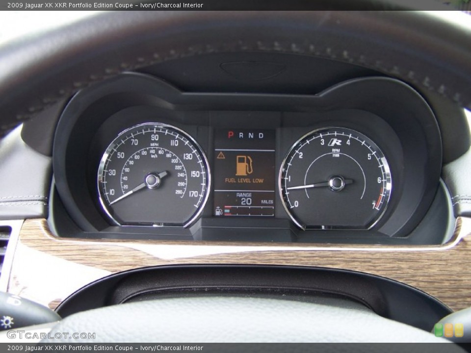 Ivory/Charcoal Interior Gauges for the 2009 Jaguar XK XKR Portfolio Edition Coupe #52608053