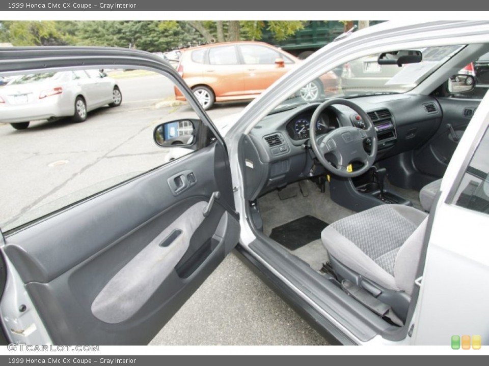 Gray Interior Photo for the 1999 Honda Civic CX Coupe #52609532