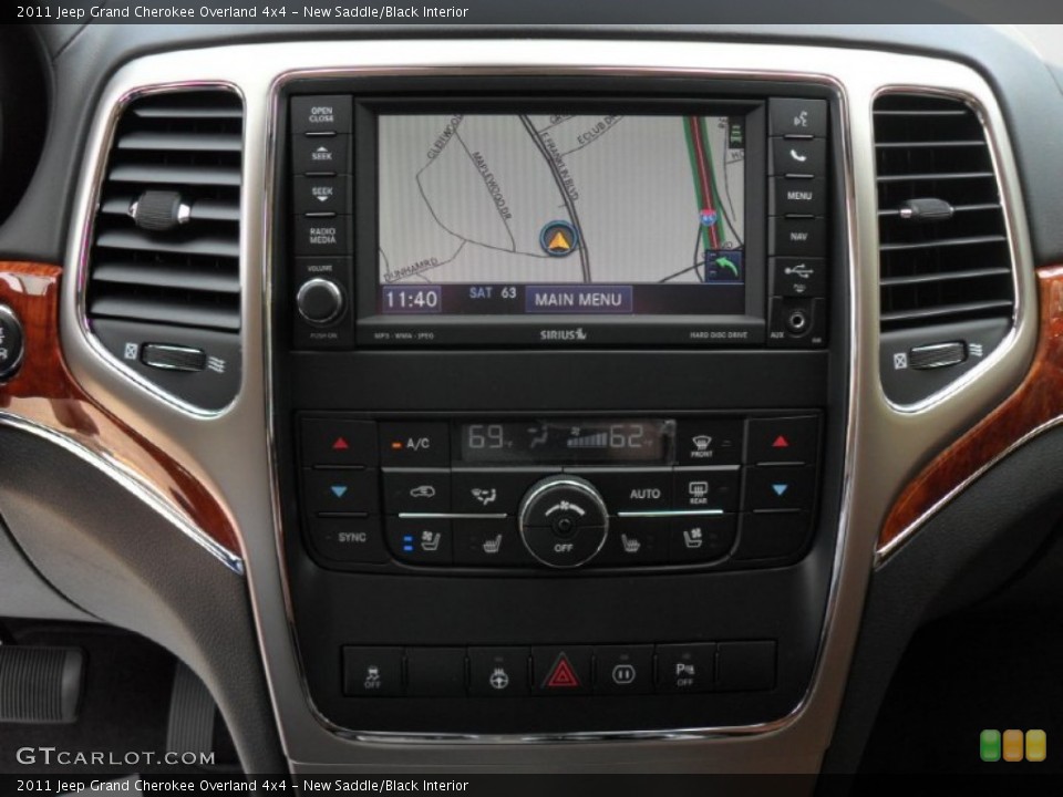New Saddle/Black Interior Navigation for the 2011 Jeep Grand Cherokee Overland 4x4 #52611068