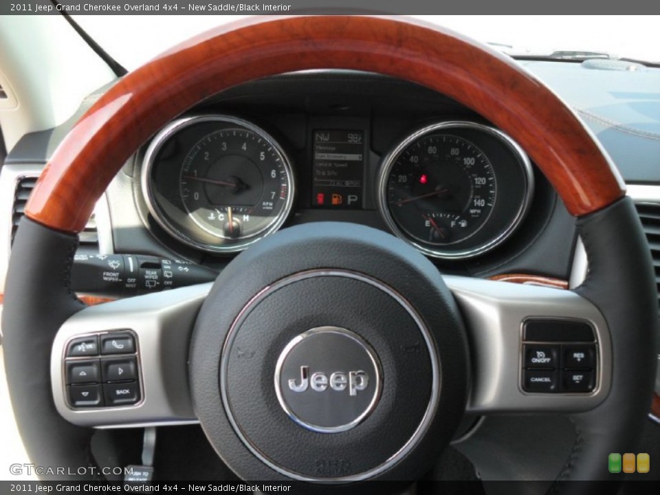 New Saddle/Black Interior Steering Wheel for the 2011 Jeep Grand Cherokee Overland 4x4 #52611101