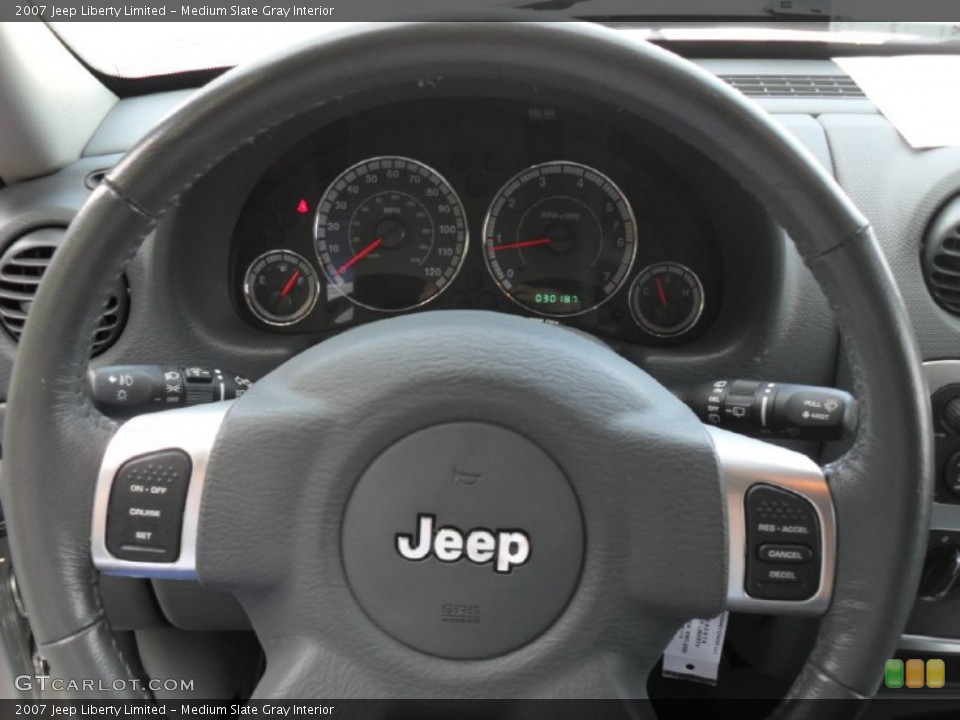 Medium Slate Gray Interior Steering Wheel For The 2007 Jeep