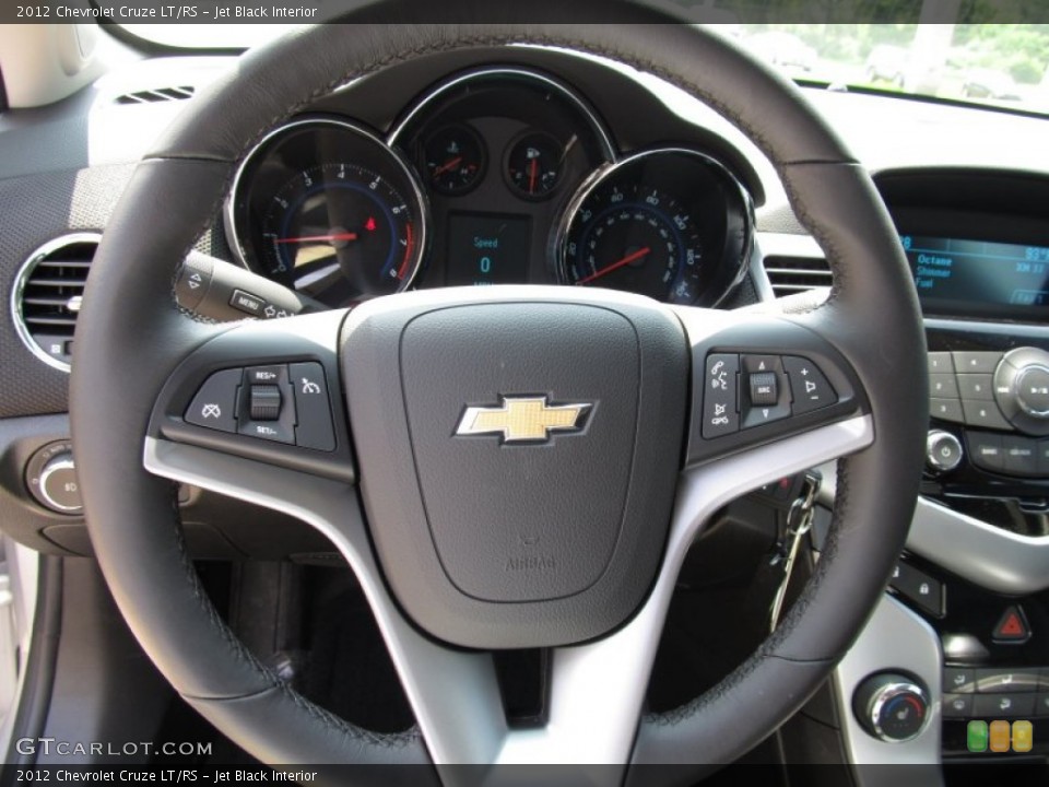 Jet Black Interior Steering Wheel for the 2012 Chevrolet Cruze LT/RS #52612619
