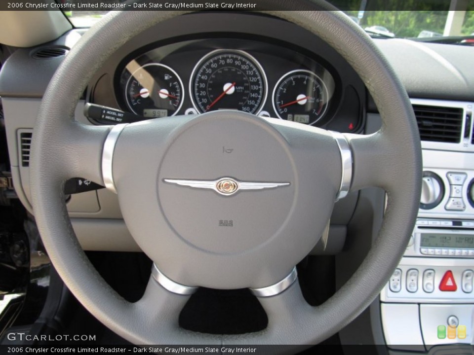 Dark Slate Gray/Medium Slate Gray Interior Steering Wheel for the 2006 Chrysler Crossfire Limited Roadster #52614029