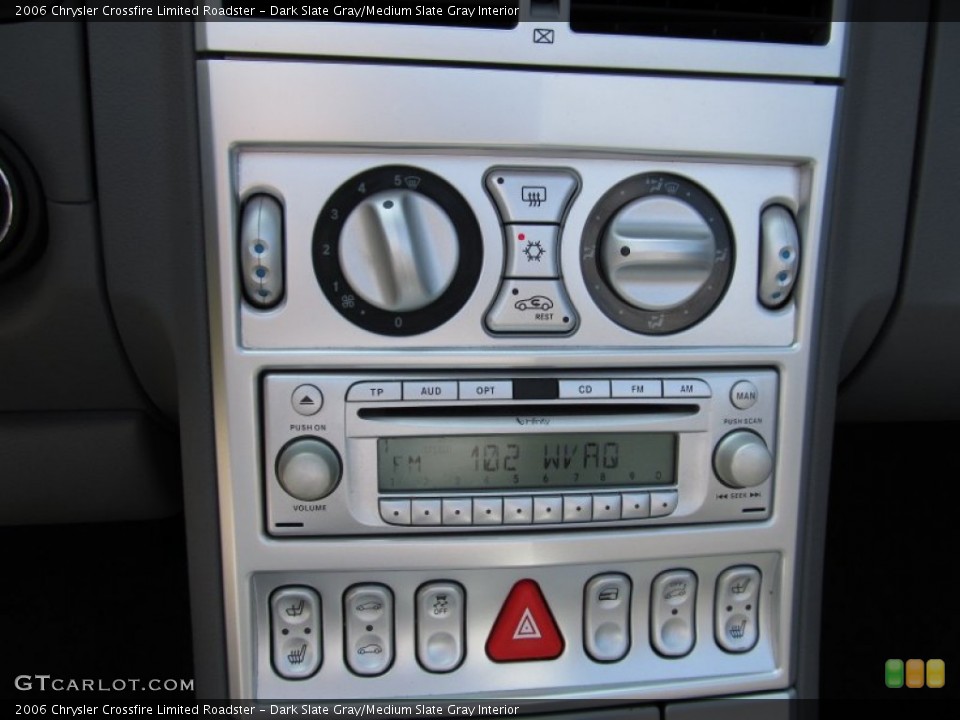 Dark Slate Gray/Medium Slate Gray Interior Controls for the 2006 Chrysler Crossfire Limited Roadster #52614056