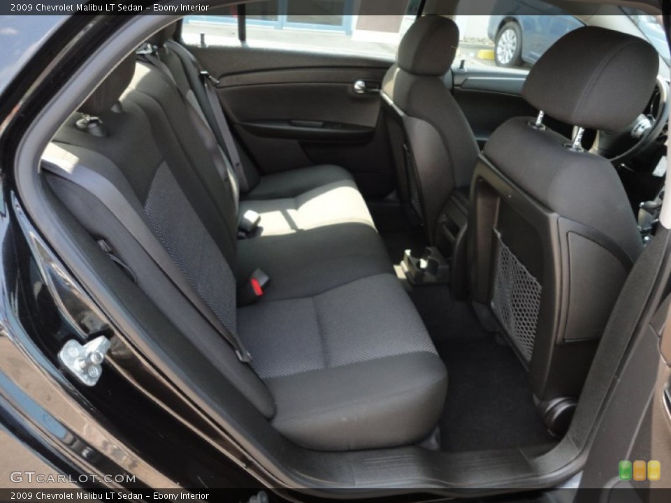 Ebony Interior Photo for the 2009 Chevrolet Malibu LT Sedan #52615742