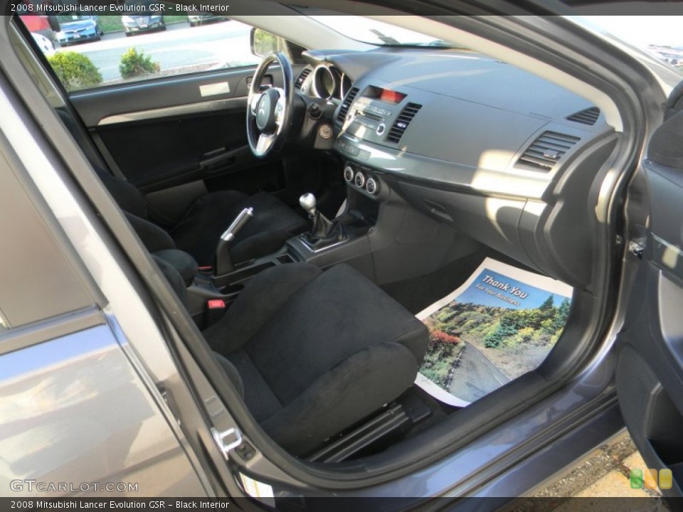 Black Interior Photo for the 2008 Mitsubishi Lancer Evolution GSR #52616351
