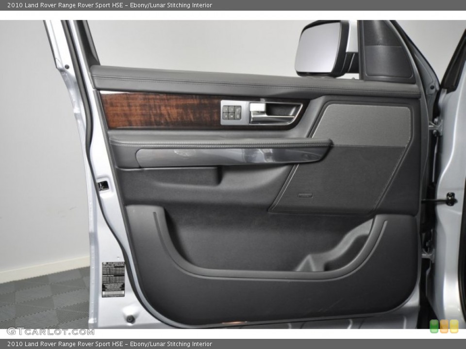 Ebony/Lunar Stitching Interior Door Panel for the 2010 Land Rover Range Rover Sport HSE #52616903
