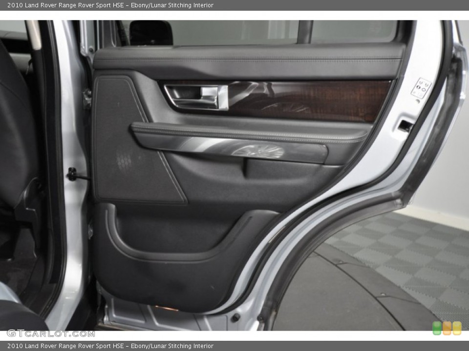 Ebony/Lunar Stitching Interior Door Panel for the 2010 Land Rover Range Rover Sport HSE #52617062