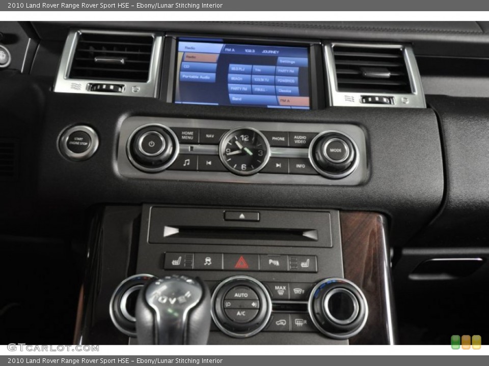 Ebony/Lunar Stitching Interior Controls for the 2010 Land Rover Range Rover Sport HSE #52617197