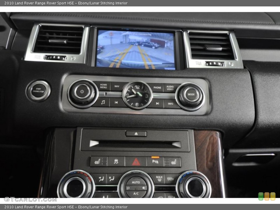 Ebony/Lunar Stitching Interior Controls for the 2010 Land Rover Range Rover Sport HSE #52617215