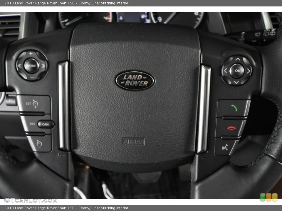 Ebony/Lunar Stitching Interior Steering Wheel for the 2010 Land Rover Range Rover Sport HSE #52617257