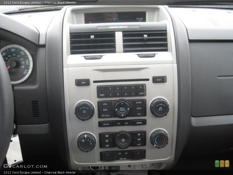Charcoal Black Interior Controls for the 2012 Ford Escape Limited #52617278