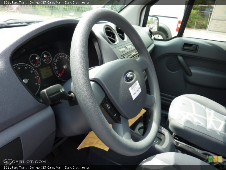 Dark Grey Interior Steering Wheel for the 2011 Ford Transit Connect XLT Cargo Van #52618004