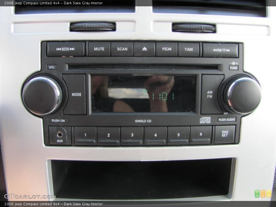Dark Slate Gray Interior Controls for the 2008 Jeep Compass Limited 4x4 #52618178