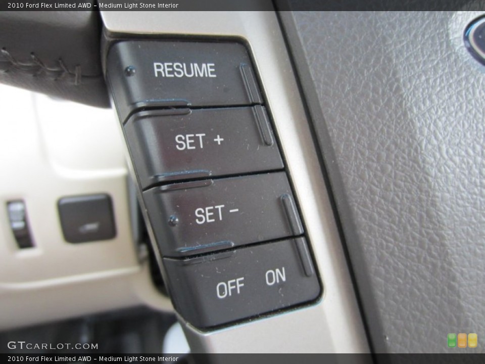 Medium Light Stone Interior Controls for the 2010 Ford Flex Limited AWD #52618865