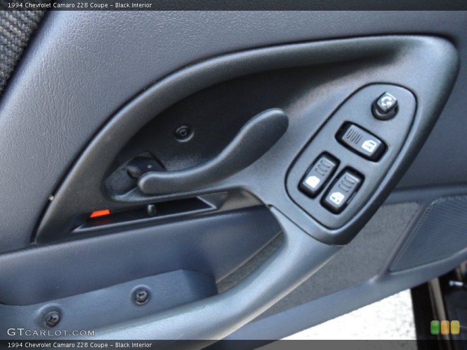 Black Interior Controls for the 1994 Chevrolet Camaro Z28 Coupe #52619084