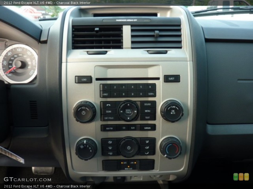 Charcoal Black Interior Controls for the 2012 Ford Escape XLT V6 4WD #52620014