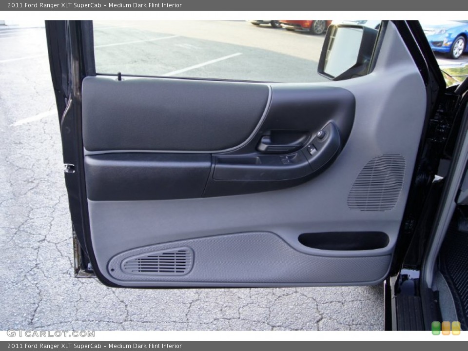 Medium Dark Flint Interior Door Panel for the 2011 Ford Ranger XLT SuperCab #52621724