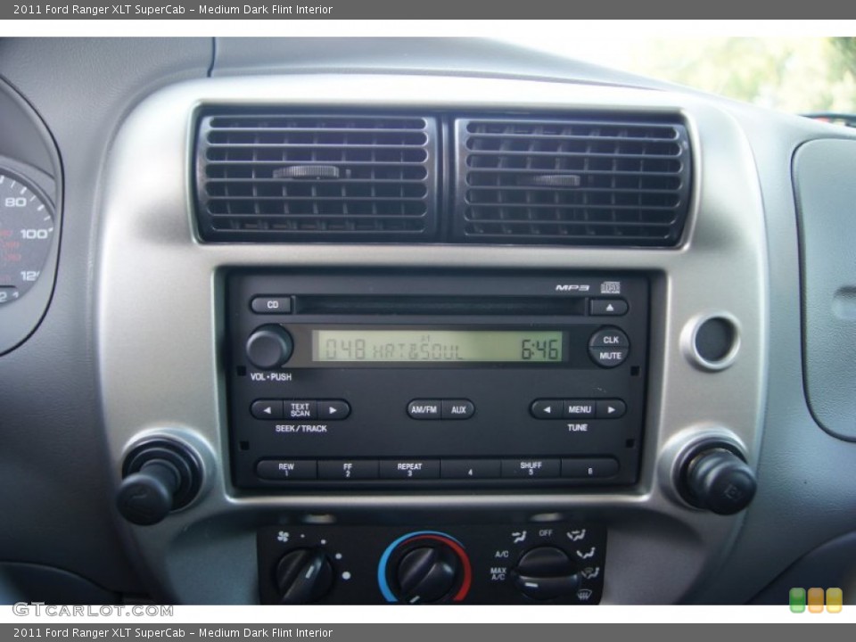 Medium Dark Flint Interior Controls for the 2011 Ford Ranger XLT SuperCab #52621793