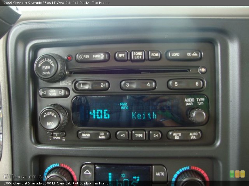 Tan Interior Controls for the 2006 Chevrolet Silverado 3500 LT Crew Cab 4x4 Dually #52623107