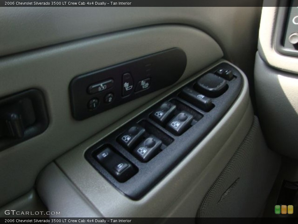 Tan Interior Controls for the 2006 Chevrolet Silverado 3500 LT Crew Cab 4x4 Dually #52623176