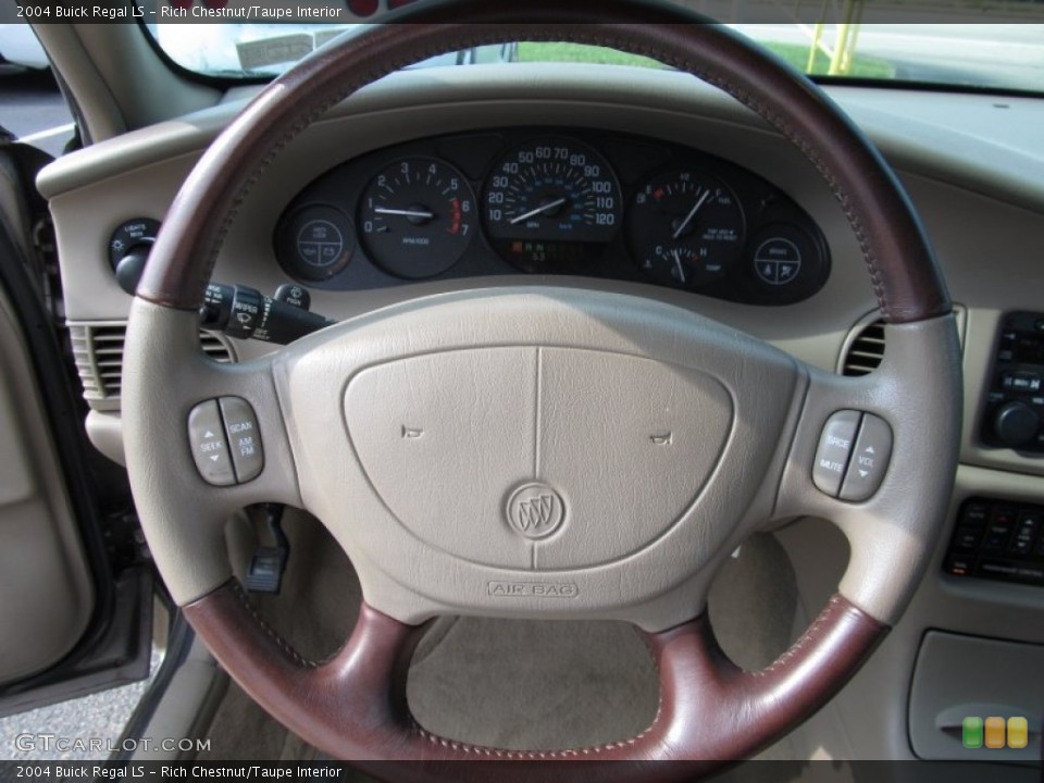 Rich Chestnut/Taupe Interior Steering Wheel for the 2004 Buick Regal LS #52623197
