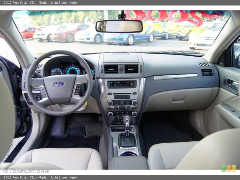 Medium Light Stone Interior Dashboard for the 2012 Ford Fusion SEL #52623806