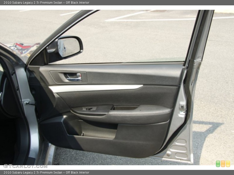 Off Black Interior Door Panel for the 2010 Subaru Legacy 2.5i Premium Sedan #52623893