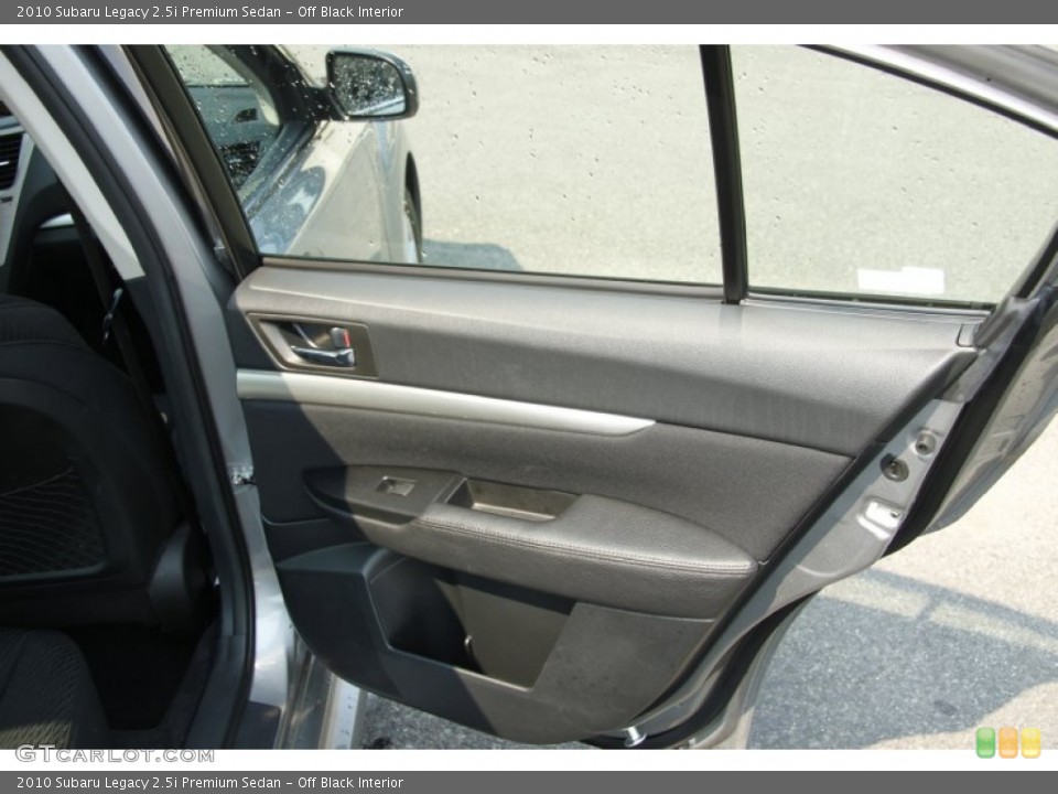 Off Black Interior Door Panel for the 2010 Subaru Legacy 2.5i Premium Sedan #52623908
