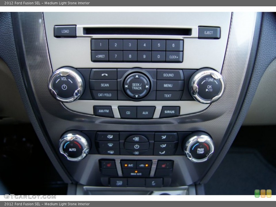 Medium Light Stone Interior Controls for the 2012 Ford Fusion SEL #52623932
