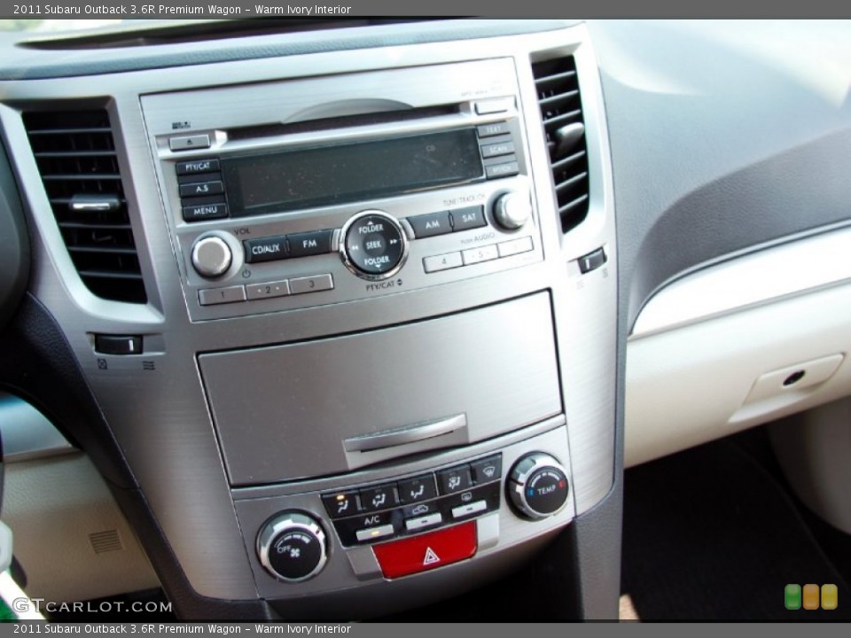 Warm Ivory Interior Controls for the 2011 Subaru Outback 3.6R Premium Wagon #52625834
