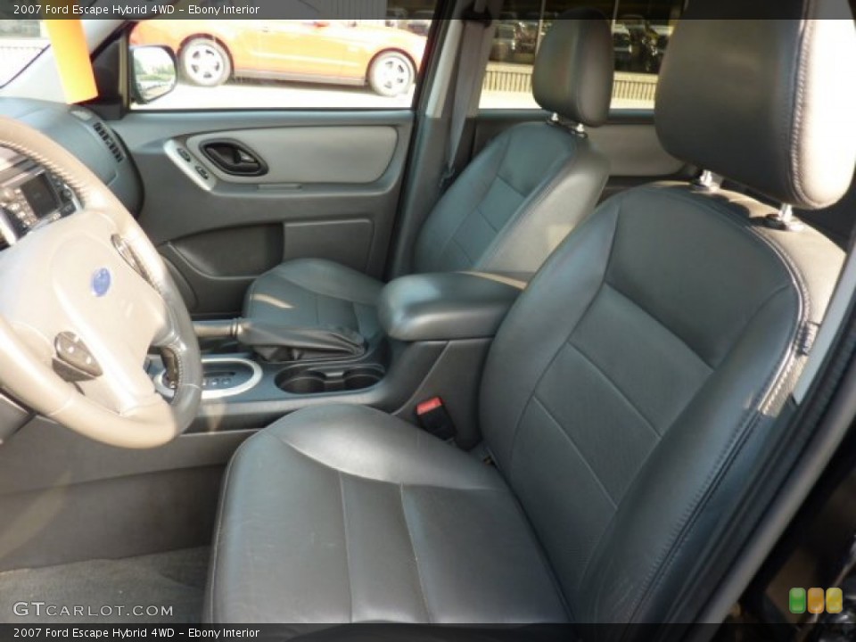 Ebony Interior Photo for the 2007 Ford Escape Hybrid 4WD #52626071