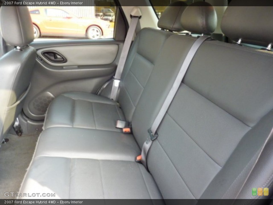 Ebony Interior Photo for the 2007 Ford Escape Hybrid 4WD #52626086