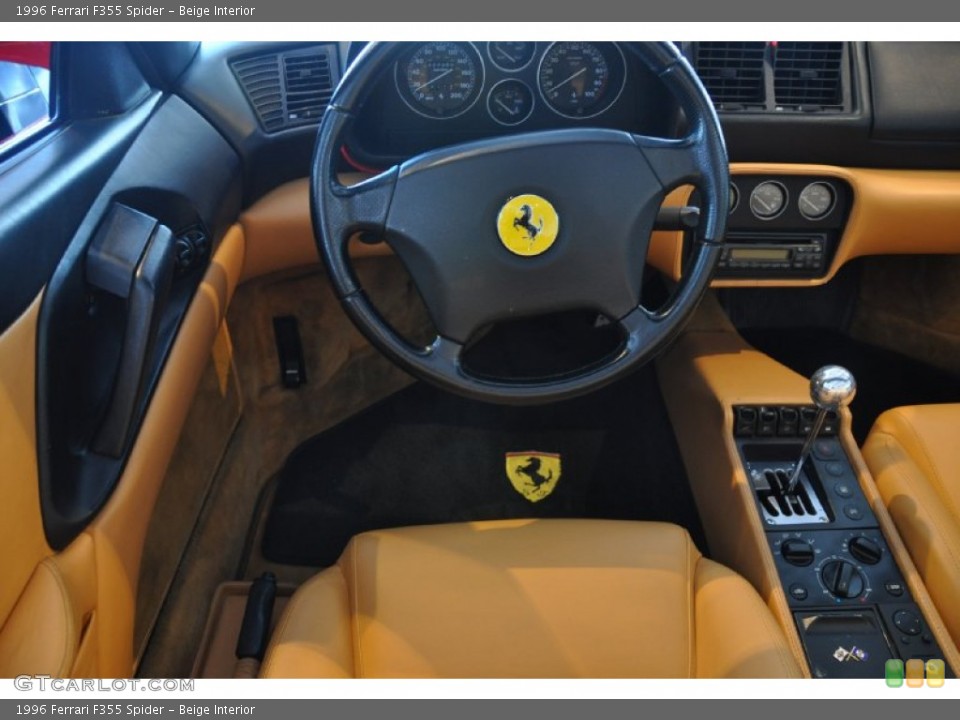 Beige Interior Dashboard for the 1996 Ferrari F355 Spider #52626692