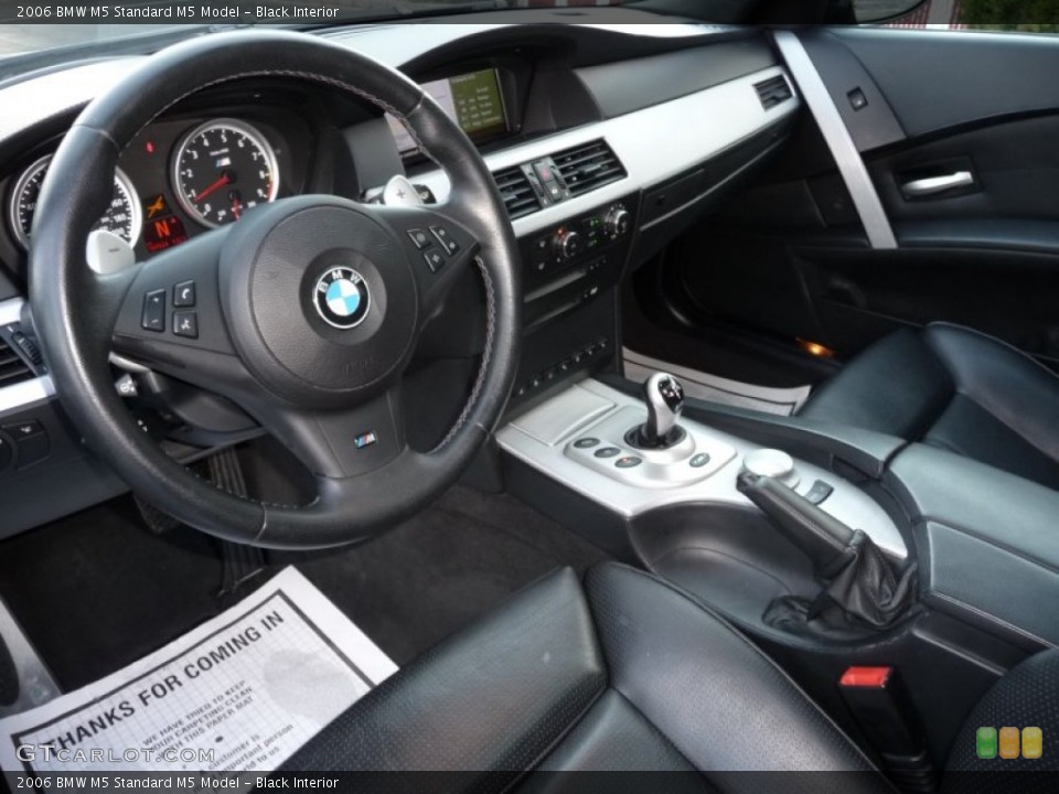 Black Interior Photo for the 2006 BMW M5  #52630676