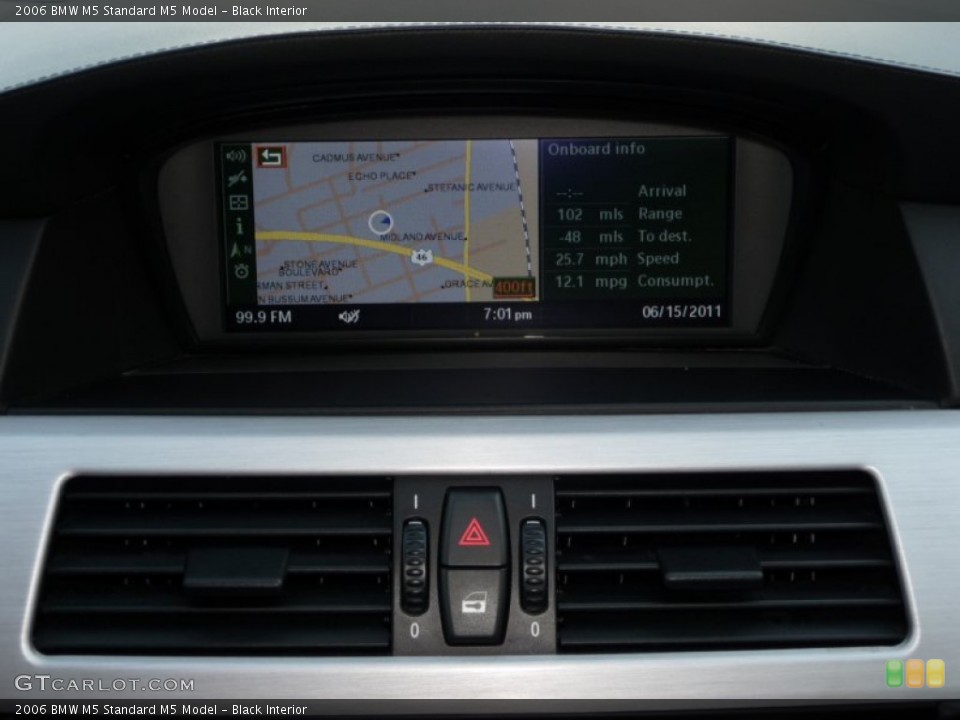 Black Interior Navigation for the 2006 BMW M5  #52630763