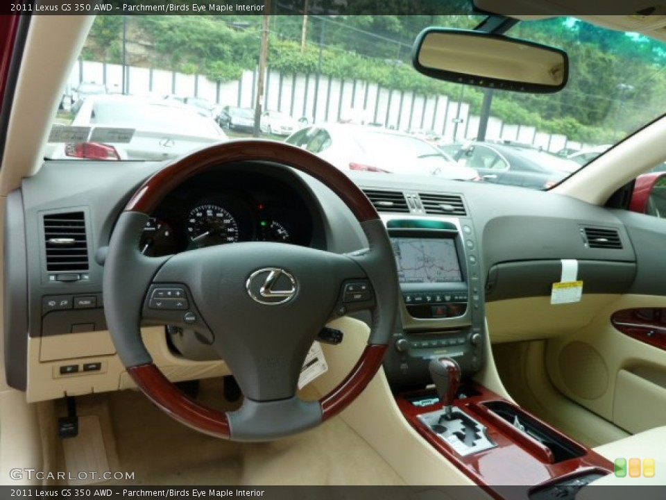 Parchment/Birds Eye Maple Interior Dashboard for the 2011 Lexus GS 350 AWD #52633841